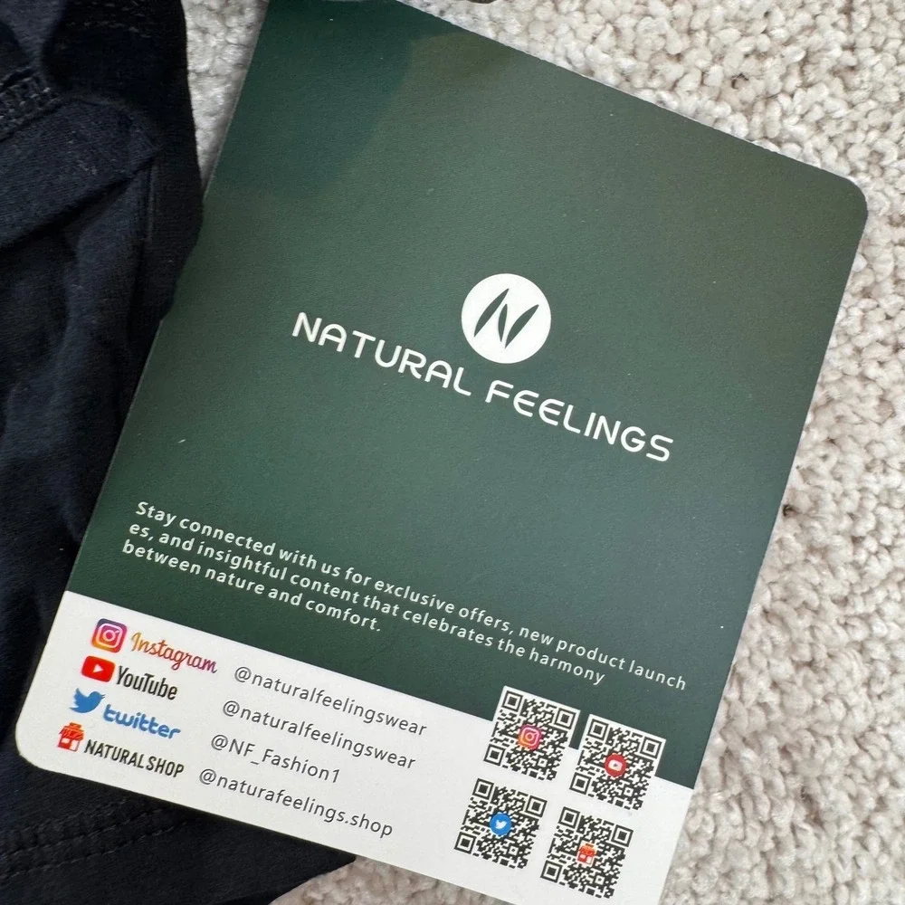 Natural Feelings Mens Boxer Briefs 5 Pack Black Grey Cotton‎ Stretch 3XL